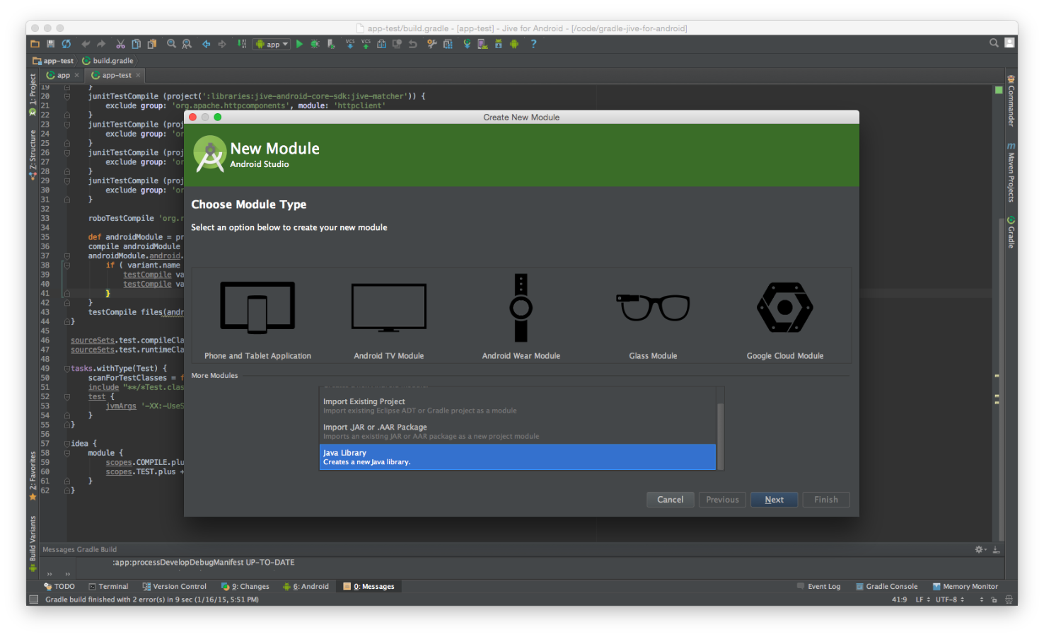 Robolectric with Gradle and Android Studio